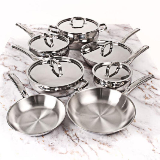 12 PC 1810 STAINLESS STEEL COOKWARE SET