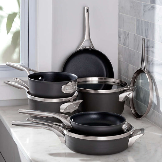 CALPHALON STACKABLE 10 PC COOKWARE SET