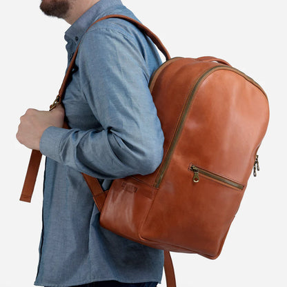 PARKER CLAY ATLAS LEATHER BACKPACK